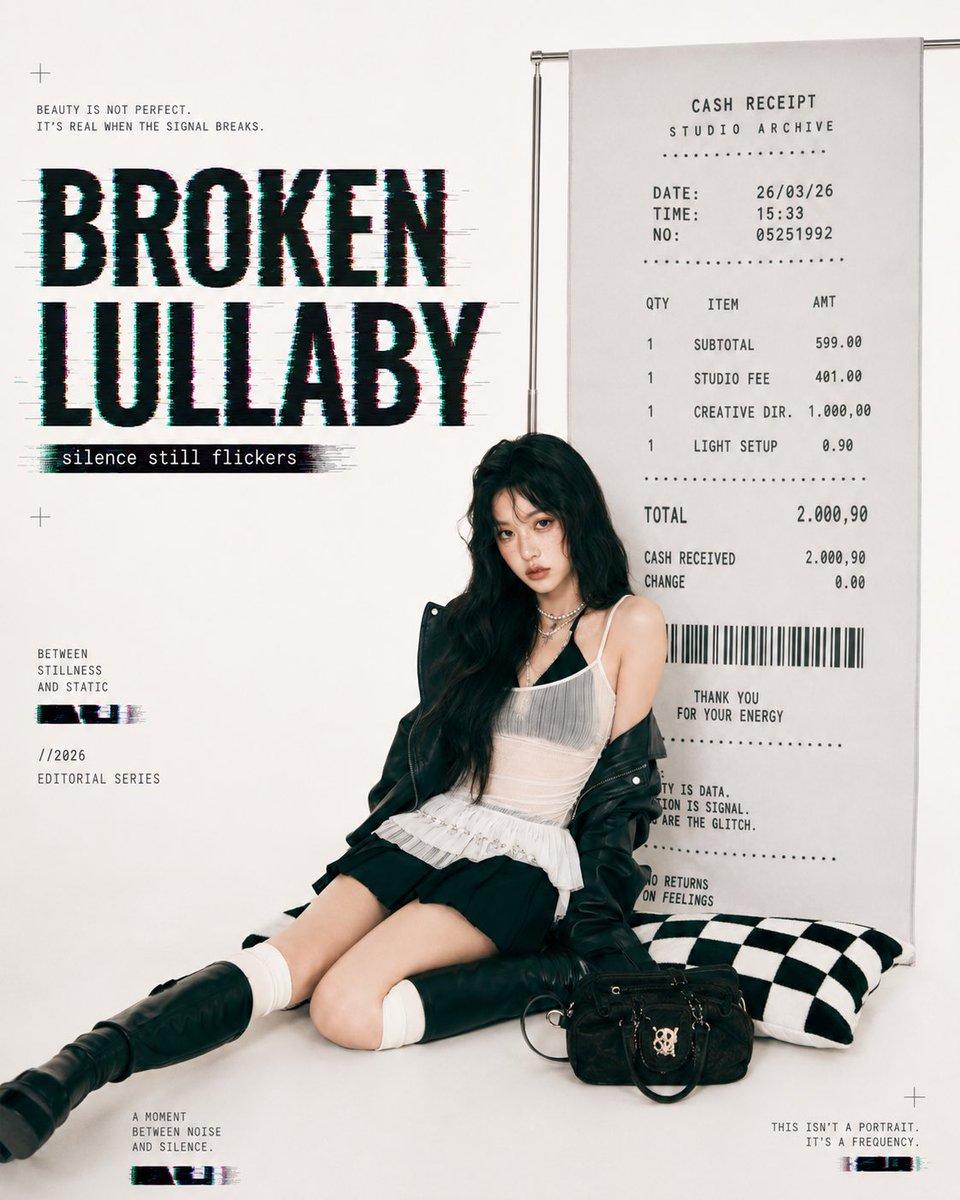 A portrait arranged with magazine-style text and graphic blocks in a vertical poster